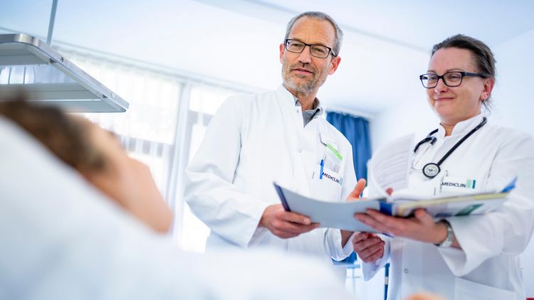Visite in der Klinik für Atemwegserkrankungen